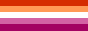 Button: Lesbian Flag by Emily Gwen
